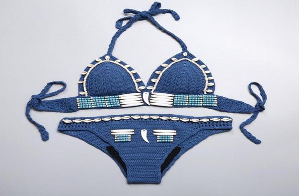 new bohemian women039s halter weave crochet swimsuit tankinis bikini set shells beaded knitted bikinis beach wear swimwear bath2594400, White;black
new bohemian women039s halter weave crochet swimsuit tankinis bikini set shells beaded knitted bikinis beach wear swimwear bath2594400, White;black