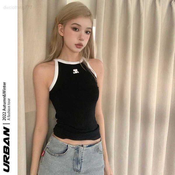 american spicy girls short off shoulder strap 2023 spring new elastic slim fit inner pair outer tank women, White
american spicy girls short off shoulder strap 2023 spring new elastic slim fit inner pair outer tank women, White