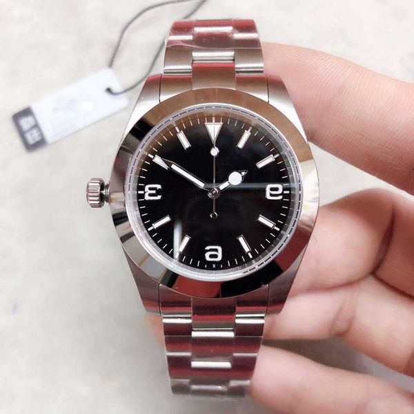 st9 watch explorer 39mm stainless steel 2813 movement automatic mechanical mens watches series men wristwatches okqx, Slivery;golden
st9 watch explorer 39mm stainless steel 2813 movement automatic mechanical mens watches series men wristwatches okqx, Slivery;golden