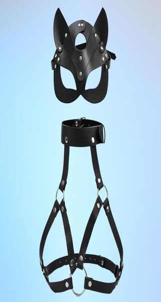 garters women bondage body harness lingerie goth crop cage bra leather belt with mask rave wear for set7350572, Black;white
garters women bondage body harness lingerie goth crop cage bra leather belt with mask rave wear for set7350572, Black;white