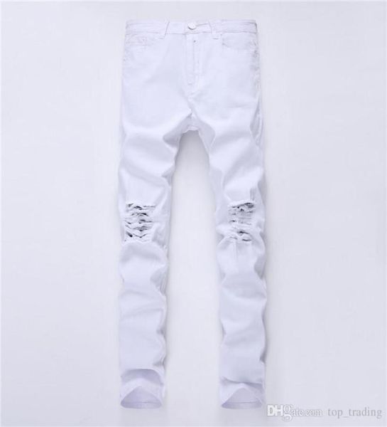 fashion wholeswag mens designer brand black jeans skinny ripped destroyed stretch slim fit hop hop pants with holes for men 8405035, Blue
fashion wholeswag mens designer brand black jeans skinny ripped destroyed stretch slim fit hop hop pants with holes for men 8405035, Blue