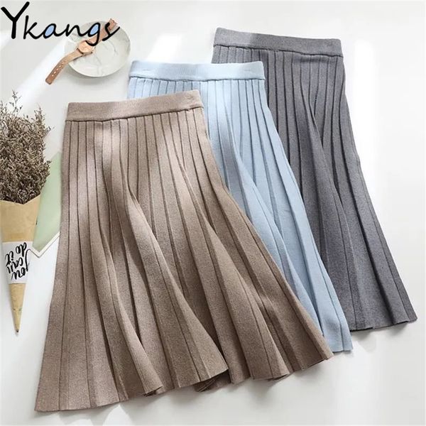 skirts women's knitted midi skirt elegant black a-line high waist pleated long dress south korea spring/summer/winter faldas women'
skirts women's knitted midi skirt elegant black a-line high waist pleated long dress south korea spring/summer/winter faldas women'
