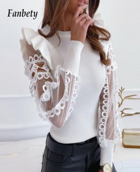 fashion women spring mesh lace blouse shirt round neck trim frill ribbed long sleeve solid pullovers blusa9917773, White
fashion women spring mesh lace blouse shirt round neck trim frill ribbed long sleeve solid pullovers blusa9917773, White