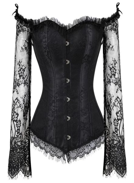 halloween victorian floral lace long flare sleeve lolita ruffle bridal corset push up bra bustier burlesque party dancing corset w8711234, Black;white
halloween victorian floral lace long flare sleeve lolita ruffle bridal corset push up bra bustier burlesque party dancing corset w8711234, Black;white