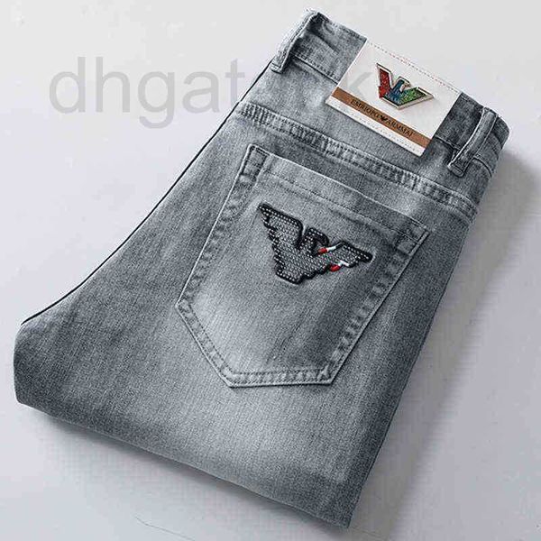 men's jeans designer autumn brand winter korean version slim fit small feet elastic embroidery drill trend denim pants 1z57, Blue
men's jeans designer autumn brand winter korean version slim fit small feet elastic embroidery drill trend denim pants 1z57, Blue