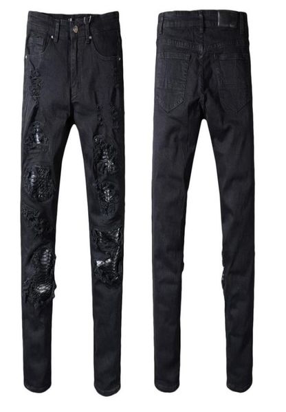 new italy style 554 men039s distressed destroyed pants snake skin patches black skinny biker jeans slim trousers size 29408525417, Blue
new italy style 554 men039s distressed destroyed pants snake skin patches black skinny biker jeans slim trousers size 29408525417, Blue