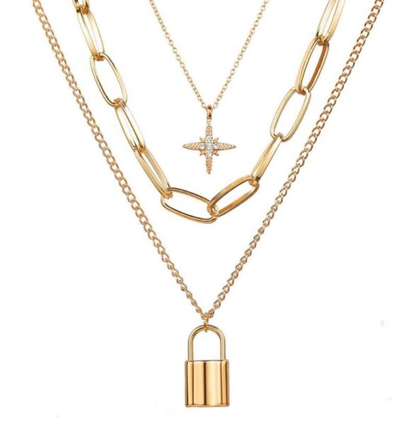 necklace 2021 multilayer necklaces retro eight star lock pendant thick chain female jewlery for women whole collares9679777, Silver
necklace 2021 multilayer necklaces retro eight star lock pendant thick chain female jewlery for women whole collares9679777, Silver