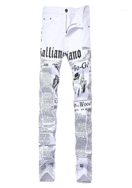 men039s jeans mens autumn denim trousers letter spaper printing casual white pants male painted skinny plus size6779263, Blue
men039s jeans mens autumn denim trousers letter spaper printing casual white pants male painted skinny plus size6779263, Blue