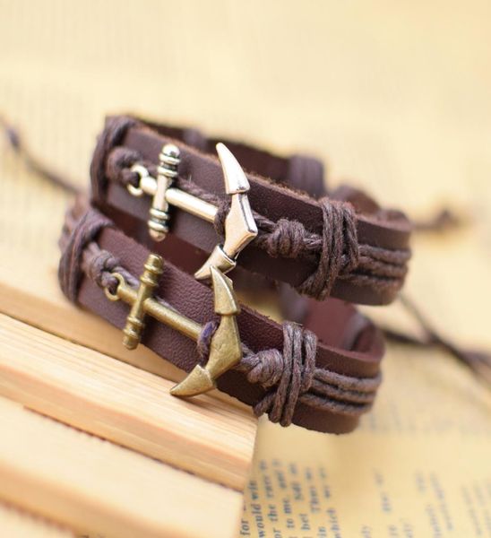anchor bracelet sports jewelry fashion handmade whole adjustable leather bracelets braided bracelets and bangles mens women j3389519, Golden;silver
anchor bracelet sports jewelry fashion handmade whole adjustable leather bracelets braided bracelets and bangles mens women j3389519, Golden;silver