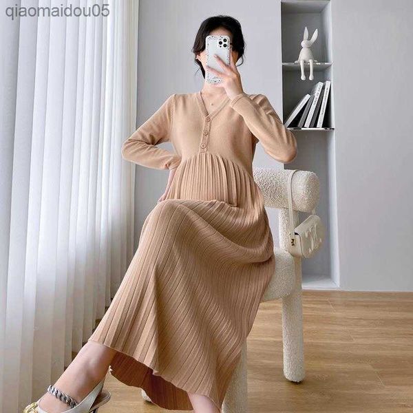 autumn korean knit long sleeve high waist patchwork pleated maternity dress fashion v-neck clothes for pregnant women pregnancy l230712, White
autumn korean knit long sleeve high waist patchwork pleated maternity dress fashion v-neck clothes for pregnant women pregnancy l230712, White