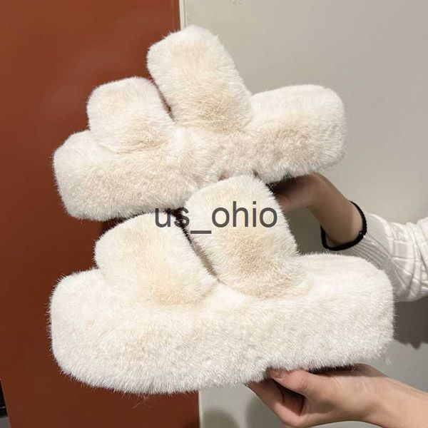slippers 2022 new women fur slippers plush platform flip flops winter designer flats warm home cotton mules shoes femme boots zapatos j23071, Black
slippers 2022 new women fur slippers plush platform flip flops winter designer flats warm home cotton mules shoes femme boots zapatos j23071, Black