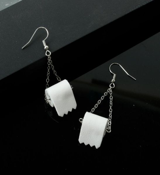 2020 dangle drop funny earrings roll paper 3d tissue geometric drop earrings creative paper towel toilet paper earrings women6022016, Silver
2020 dangle drop funny earrings roll paper 3d tissue geometric drop earrings creative paper towel toilet paper earrings women6022016, Silver
