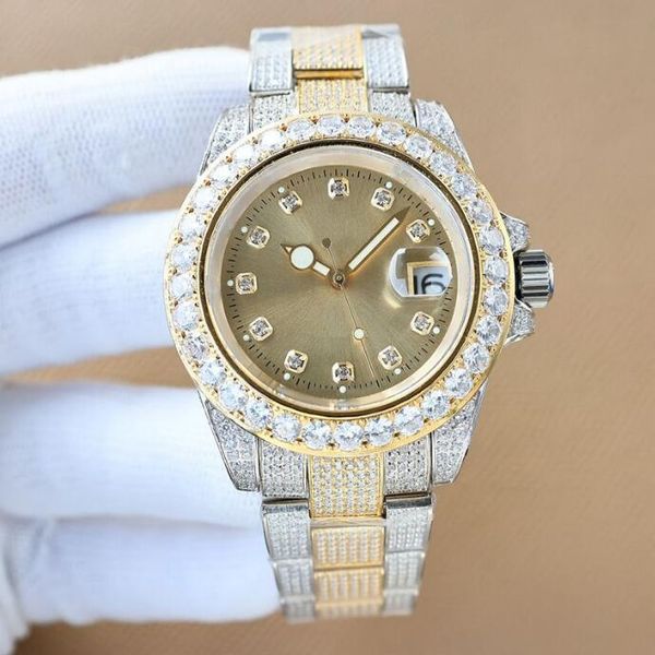 diamond watch 42mm mens watch automatic mechanical watch waterproof fashion business wristwatch montre de luxe watches for men--05, Slivery;brown
diamond watch 42mm mens watch automatic mechanical watch waterproof fashion business wristwatch montre de luxe watches for men--05, Slivery;brown