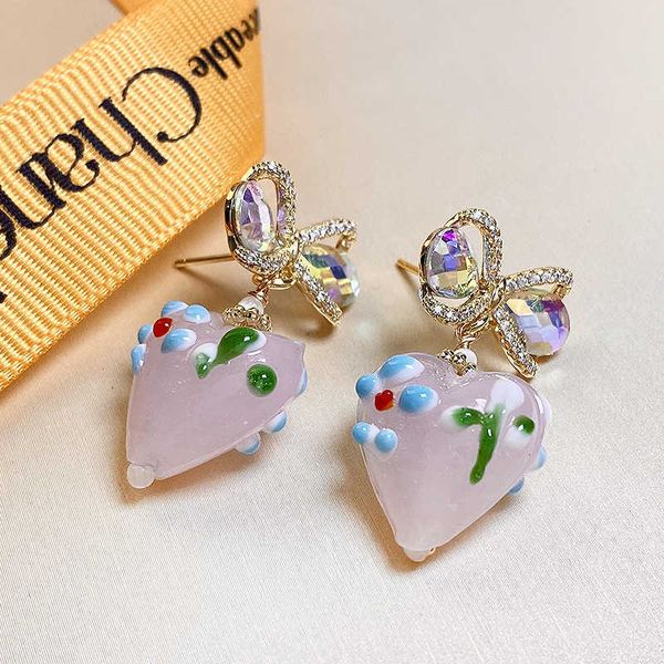 charm bow earrings for women korean minority unique pink love imitation glass luxury tiktok net red 230630, Golden
charm bow earrings for women korean minority unique pink love imitation glass luxury tiktok net red 230630, Golden