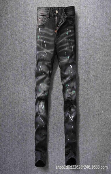 amirs men jeans amirs street fashion men039s jeans with holes painted old black grey slim fit punk hip hop men039s pants hip5100904, Blue
amirs men jeans amirs street fashion men039s jeans with holes painted old black grey slim fit punk hip hop men039s pants hip5100904, Blue