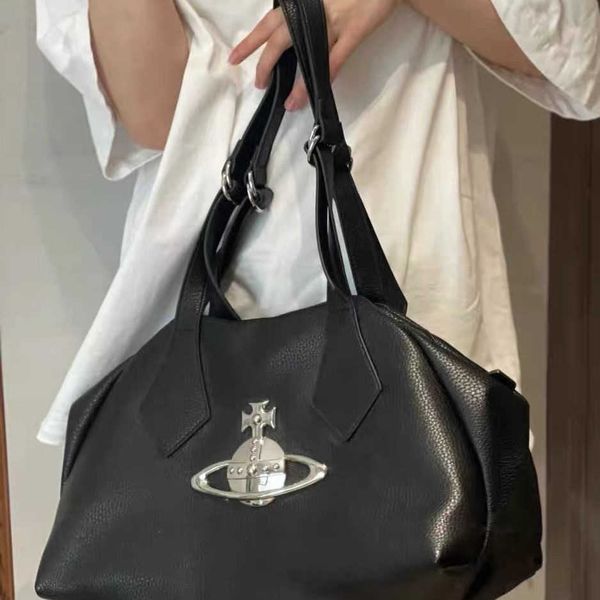 western empress dowager medieval large saturn soft leather tote wandering bag large capacity one shoulder portable black silver small undera
western empress dowager medieval large saturn soft leather tote wandering bag large capacity one shoulder portable black silver small undera