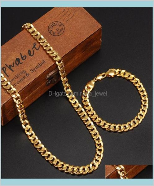 classics fashionable real 24k yellow gold gf mens woman necklace bracelet jewelry sets solid curb chain abrasion resistant drop de1156780, Silver
classics fashionable real 24k yellow gold gf mens woman necklace bracelet jewelry sets solid curb chain abrasion resistant drop de1156780, Silver