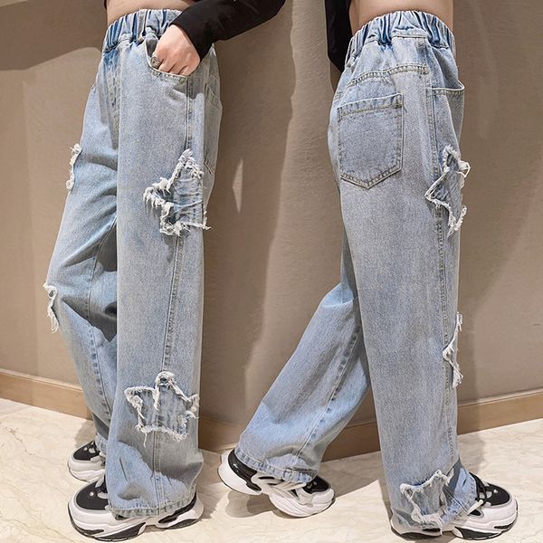 jeans girls 2023 spring paste cloth five pointed star wide leg pants kids trendy teenage children's trousers 8 10 12 years 230711, Blue
jeans girls 2023 spring paste cloth five pointed star wide leg pants kids trendy teenage children's trousers 8 10 12 years 230711, Blue