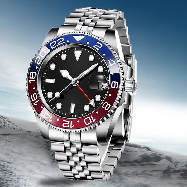 40mm batman man gmt sub style diver 2813 movement watch automatic black dial sapphire glass date ceramic watches men dual two timezone wrist, Slivery;brown
40mm batman man gmt sub style diver 2813 movement watch automatic black dial sapphire glass date ceramic watches men dual two timezone wrist, Slivery;brown