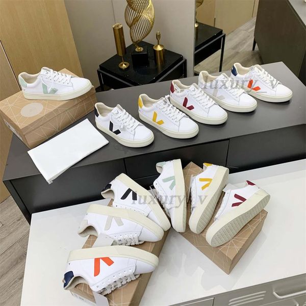 designer casual shoes women veja shoes men va leather sneakers stitching lace up white shoe fashion rubber sole platform trainers, Black
designer casual shoes women veja shoes men va leather sneakers stitching lace up white shoe fashion rubber sole platform trainers, Black