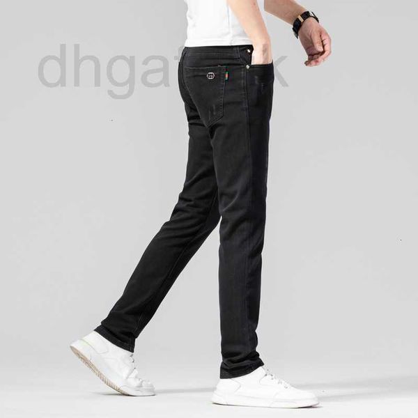 men's jeans designer genuine european black slim fit small feet spring/summer thin premium versatile busin stretch casual pants djye, Blue
men's jeans designer genuine european black slim fit small feet spring/summer thin premium versatile busin stretch casual pants djye, Blue