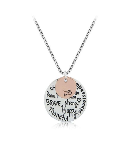 twotone quotbequot graffiti friend brave happy strong thankfull lettering charm round pendant necklaces for women039s fas4639369, Silver
twotone quotbequot graffiti friend brave happy strong thankfull lettering charm round pendant necklaces for women039s fas4639369, Silver