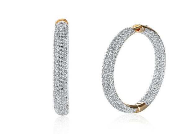 hemiston luxury big full paved cubic zirconia creole hoop earrings romantic jewelry gift for women brincos tf 126e t117415717, Golden;silver
hemiston luxury big full paved cubic zirconia creole hoop earrings romantic jewelry gift for women brincos tf 126e t117415717, Golden;silver
