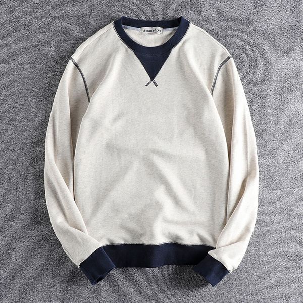 men's hoodies sweatshirts autumn american retro contrast color stictching simple pure cotton washed pullover youth casual sportwear 230, Black
men's hoodies sweatshirts autumn american retro contrast color stictching simple pure cotton washed pullover youth casual sportwear 230, Black