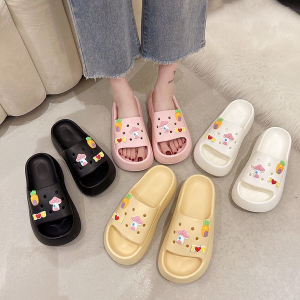 sandals fashion hole shoes girl beach slippers thick women's slippers soft eva lightweight sandals flap anti slip summer slippers 23071, Black
sandals fashion hole shoes girl beach slippers thick women's slippers soft eva lightweight sandals flap anti slip summer slippers 23071, Black