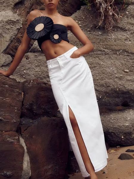 skirts summer women s clothing french sweet elegant all match fashion casual ruili white skirt high waist slit design denim 230711, Black
skirts summer women s clothing french sweet elegant all match fashion casual ruili white skirt high waist slit design denim 230711, Black