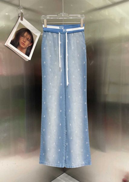 women gradient pants fashion jean light color denim letters decoration blue and white color scheme elastic strap drawstring wide-leg pant je
women gradient pants fashion jean light color denim letters decoration blue and white color scheme elastic strap drawstring wide-leg pant je