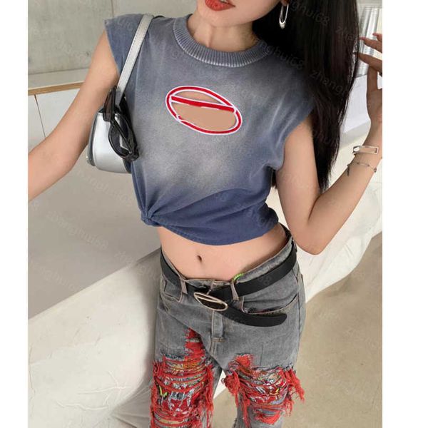23ss womens designer clothing womens knits logo hollow embroidery gradient hanging vest womens clothes a1, White
23ss womens designer clothing womens knits logo hollow embroidery gradient hanging vest womens clothes a1, White