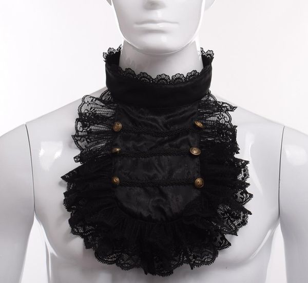 vintage hand made steampunk victorian royal men ruffle black lace detachable collar jabot cosplay costume accessory8691691, Black;red
vintage hand made steampunk victorian royal men ruffle black lace detachable collar jabot cosplay costume accessory8691691, Black;red
