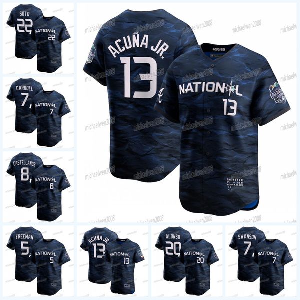 national league 2023 all star game jersey ronald acuna jr. mookie betts freddie an nolan arenado juan soto corbin carroll matt olson mitch k, Blue;black
national league 2023 all star game jersey ronald acuna jr. mookie betts freddie an nolan arenado juan soto corbin carroll matt olson mitch k, Blue;black
