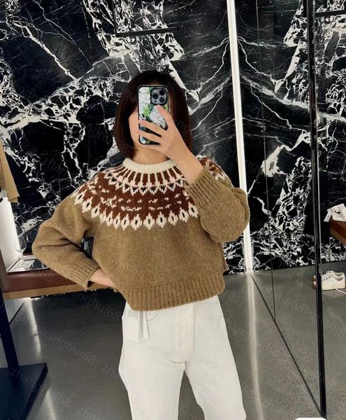 23ss women sweater womens designer clothing color-matching crew-neck pullover sweater womens clothing, White;black
23ss women sweater womens designer clothing color-matching crew-neck pullover sweater womens clothing, White;black