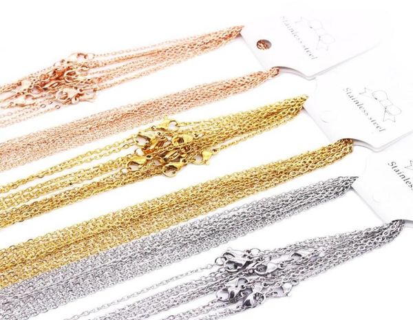 1mm 2mm stainless steel link chains silver gold rose gold color 4560cm women men diy necklaces jewelry fit pendant bulk 10pc4904314
1mm 2mm stainless steel link chains silver gold rose gold color 4560cm women men diy necklaces jewelry fit pendant bulk 10pc4904314