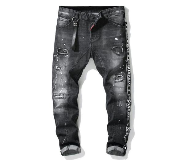 2020 mens badge rips stretch black jeans fashion designer slim fit washed motocycle denim pants panelled hip hop trousers8871125, Blue
2020 mens badge rips stretch black jeans fashion designer slim fit washed motocycle denim pants panelled hip hop trousers8871125, Blue