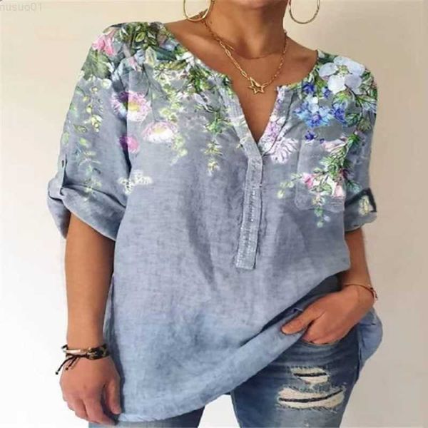 women's blouses shirts spring summer clothing vintage floral print blouse women retro loose v neck 3/4 sleeve ladies shirts casual muj, White
women's blouses shirts spring summer clothing vintage floral print blouse women retro loose v neck 3/4 sleeve ladies shirts casual muj, White