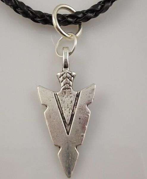 vintage silver arrowhead charms weave leather choker pendantnecklaces for woman dress brand fashion jewelry 10pcs s0981918522
vintage silver arrowhead charms weave leather choker pendantnecklaces for woman dress brand fashion jewelry 10pcs s0981918522