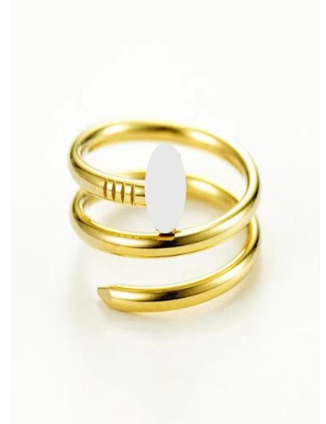 fashion designer doublerings jewelry brands band rings classic women nail ring titanium steel goldplated never fade not allergic6745895, Silver
fashion designer doublerings jewelry brands band rings classic women nail ring titanium steel goldplated never fade not allergic6745895, Silver