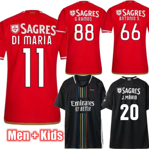 4xl di maria soccer jerseys benfica 23 24 g.ramos home away j. mario player version camisa futebol football shirt men kids kit sets, Black;yellow
4xl di maria soccer jerseys benfica 23 24 g.ramos home away j. mario player version camisa futebol football shirt men kids kit sets, Black;yellow