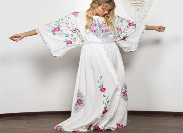 white cotton floral embroidered maxi dress women vintage oneck backless summer dresses loose casual beach boho vestidos 2105106648143, Black;gray
white cotton floral embroidered maxi dress women vintage oneck backless summer dresses loose casual beach boho vestidos 2105106648143, Black;gray