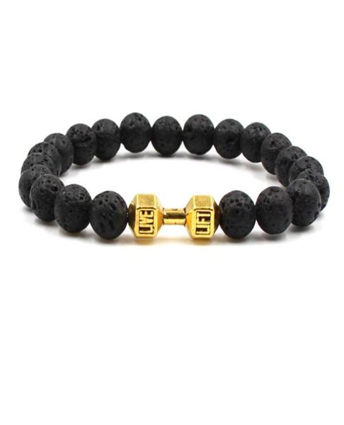 lava rock dumbbell bracelet men 8mm frosted bracelets fashion luxury designer jewelry bracelet women bracelet gift8940195, Golden;silver
lava rock dumbbell bracelet men 8mm frosted bracelets fashion luxury designer jewelry bracelet women bracelet gift8940195, Golden;silver