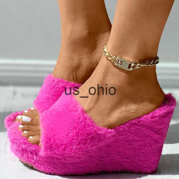 slippers winter women fashion design slippers faux fur fluffy furry platform chunky heel outdoor slides height increasing shoes ladies j0712, Black
slippers winter women fashion design slippers faux fur fluffy furry platform chunky heel outdoor slides height increasing shoes ladies j0712, Black
