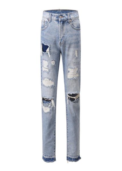 washed blue jeans ripped holes autumn streetwear 303601236815636 
washed blue jeans ripped holes autumn streetwear 303601236815636