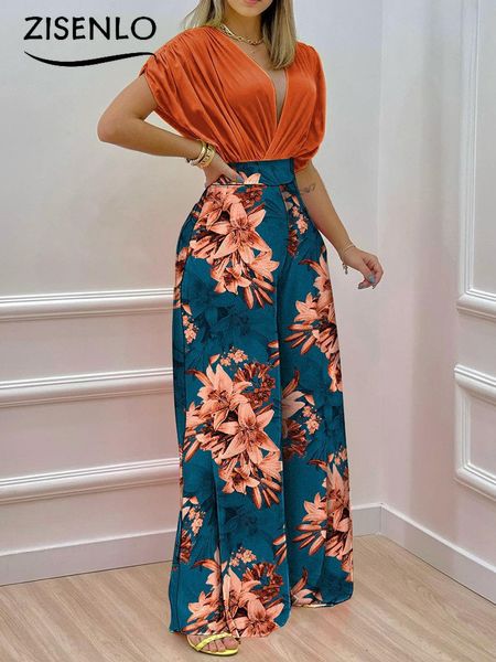 women's two piece pants trouser set summer print bat sleeve wide leg trouser two piece set summer set elegant women's set 230711, White
women's two piece pants trouser set summer print bat sleeve wide leg trouser two piece set summer set elegant women's set 230711, White