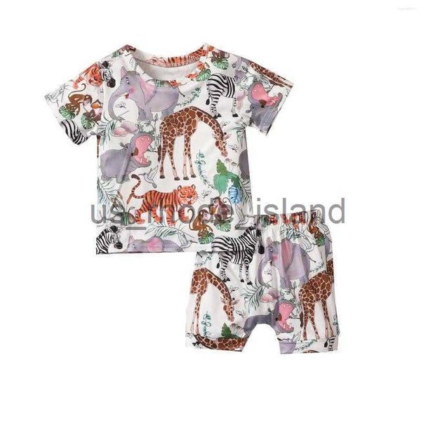clothing sets clothing sets 2 pieces kids suit set cartoon animal print o-neck short sleeve pullover pants for girls boys x0712, White
clothing sets clothing sets 2 pieces kids suit set cartoon animal print o-neck short sleeve pullover pants for girls boys x0712, White
