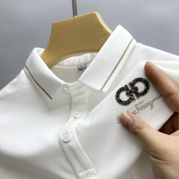 men's tshirts light luxury brand diamond men's polo shirt short sleeve summer highend breathable tshirt trend casual youth paul 23, White;black
men's tshirts light luxury brand diamond men's polo shirt short sleeve summer highend breathable tshirt trend casual youth paul 23, White;black