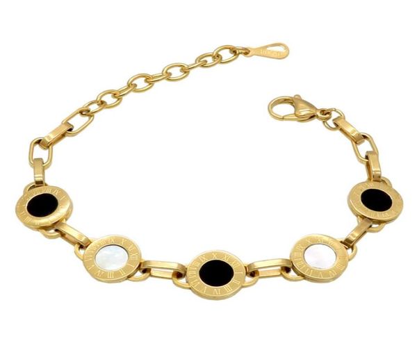 wholefashion luxury new roman numerals bracelet black white titanium steel round shell women love couple bracelet jewelry who5576878
wholefashion luxury new roman numerals bracelet black white titanium steel round shell women love couple bracelet jewelry who5576878