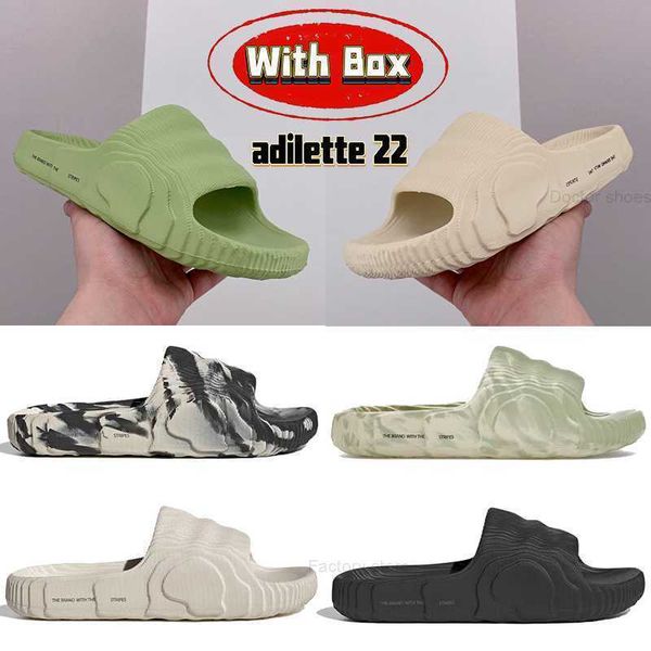 with box adilette 22 slide beach designer sandals mens slippers magic lime st desert sand black grey bone white luxury shoes flip flops plat
with box adilette 22 slide beach designer sandals mens slippers magic lime st desert sand black grey bone white luxury shoes flip flops plat